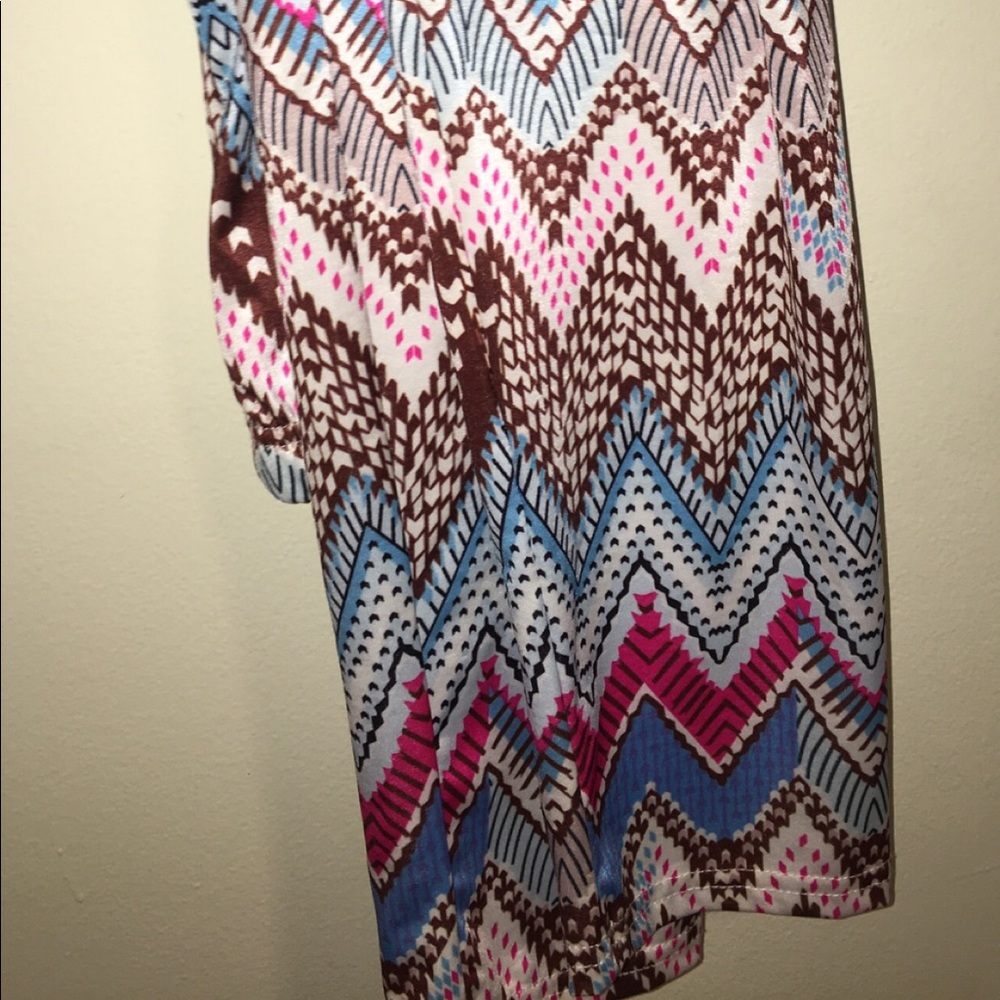 Pink and Blue patterned Legging